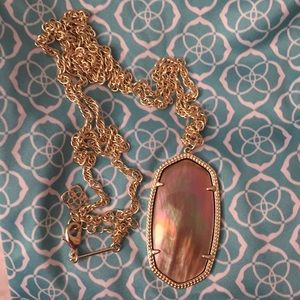 NWOT KS brown mother of pearl Raeanne necklace
